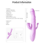 Анально-вагинально-клиторальный вибратор с подогревом и пульсацией Boss Series Ada, фиолетовый - Фото №6