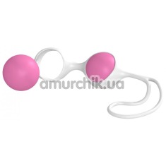 Вагинальные шарики Minx Discretion Love Balls, бело-розовые - Фото №1