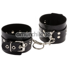 Наручники sLash Leather Rastraints Hand Cuffs, черные - Фото №1