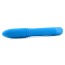 Вибратор Neon Luv Touch Ribbed Slims голубой - Фото №3