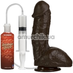 Фалоімітатор з еякуляцією The Amazing Squirting Realistic Cock, темно-коричневий - Фото №1