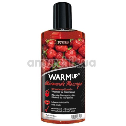 Масажна олія Warmup Strawberry із зігрівальним ефектом