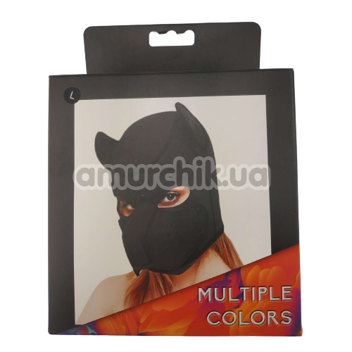 Маска собаки Multiple Colors Fetish Dog Mask, черная