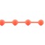 Набор анальных цепочек Posh Silicone “O” Beads, оранжевый - Фото №9
