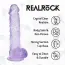 Фаллоимитатор Realrock Crystal Clear Dildo Realistic 5, фиолетовый - Фото №5