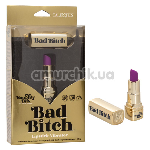 Клиторальный вибратор Bad Bitch Naughty Bits, фиолетовый