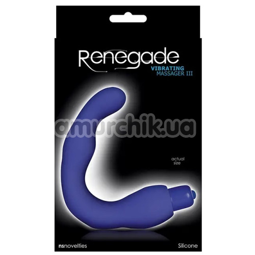Вібростимулятор простати Renegade Vibrating Massager III, синій