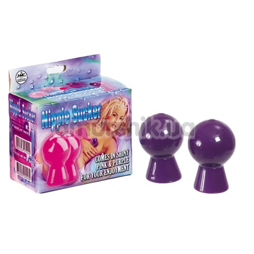 Вакуумные стимуляторы для сосков Nipple Sucker, фиолетовые