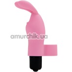 Вибронапалечник FeelzToys Magic Finger Bunny Vibrator, розовый - Фото №1