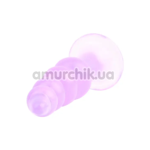Анальная пробка Hi-Rubber Bumpy Butt Plug, фиолетовая