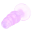 Анальная пробка Hi-Rubber Bumpy Butt Plug, фиолетовая - Фото №6