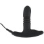 Анальная пробка с вибрацией и пульсацией XouXou Thrusting Vibrating Butt Plug, черная - Фото №3