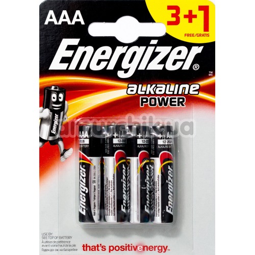Батарейки Energizer Alkaline Power ААА, 4 шт