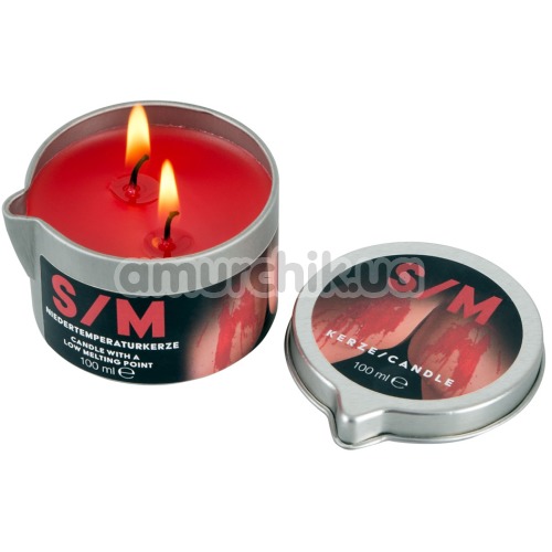 Свеча S/M Kerze Candle 100 мл, красная - Фото №1