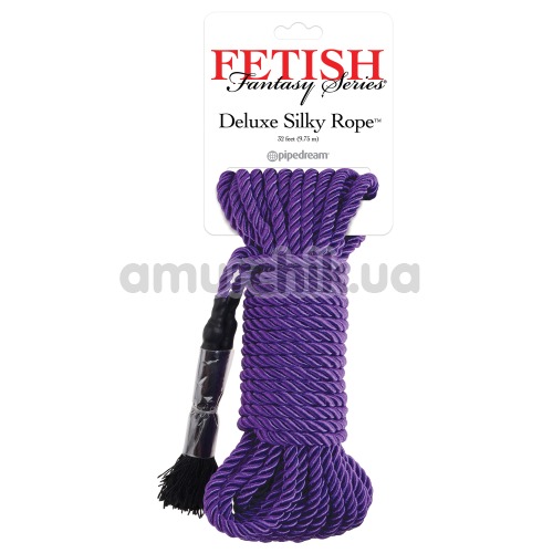 Верёвка Fetish Fantasy Series Deluxe Silky Rope, фиолетовая - Фото №1
