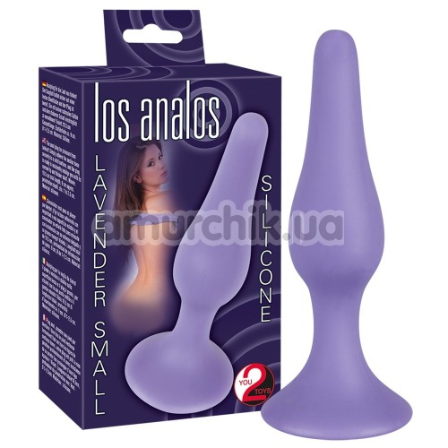 Анальна пробка Los Analos Lavender Small, фіолетова