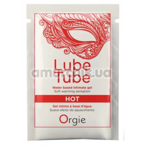 Лубрикант Orgie Lube Tube Hot - согревающий эффект, 2 мл