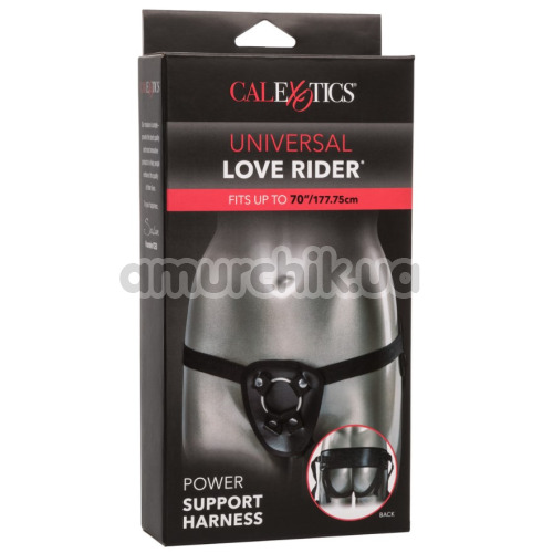 Трусики для страпона Universal Love Rider Power Support Harness, чорні