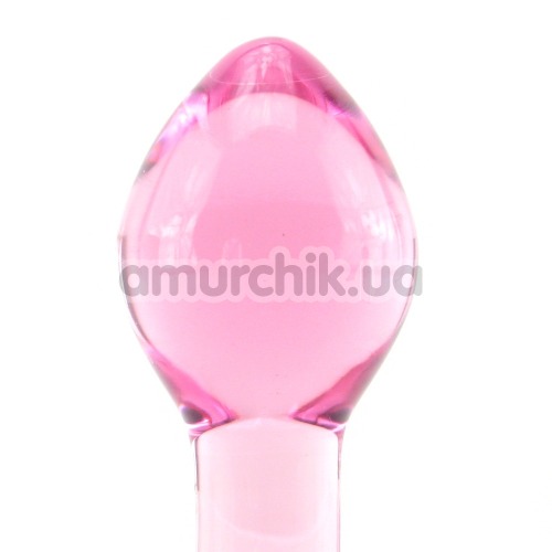 Анальная пробка Crystal Premium Glass Large, розовая