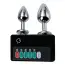 Набір анальних пробок з електростимуляцією Alume Metal Electro Stim Plug, срібний - Фото №2