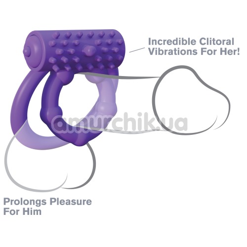 Виброкольцо Fantasy C-Ringz Vibrating Prolong Performance Ring, фиолетовое