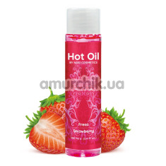 Массажное масло с согревающим эффектом Hot Oil By Nuei Cosmetics Strawberry - клубника, 100 мл - Фото №1