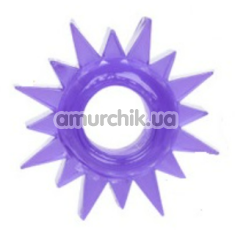 Эрекционное кольцо Textured Ring, фиолетовое - Фото №1