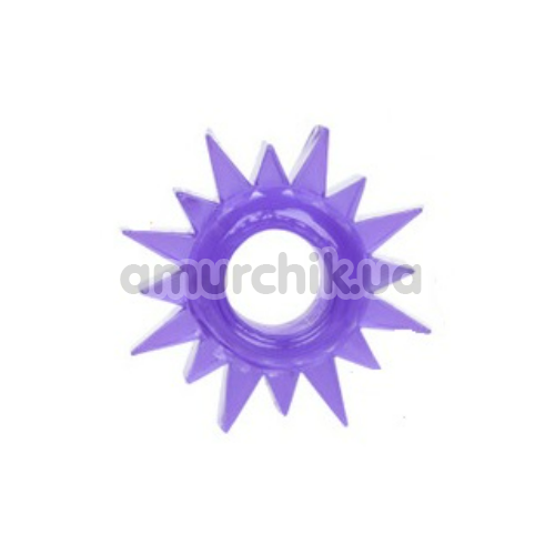 Эрекционное кольцо Textured Ring, фиолетовое