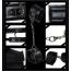 Бондажный набор Deluxe Bondage Kit, черный - Фото №1