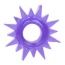 Эрекционное кольцо Textured Ring, фиолетовое - Фото №0