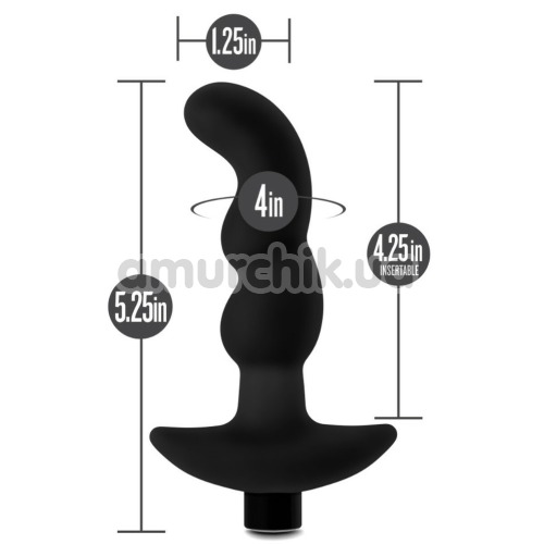 Вібростимулятор простати Anal Adventures Platinum Vibrating Prostate Massager 3, чорний