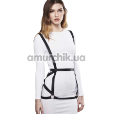 Портупея Bijoux Indiscrets Maze Arrow Dress Harness, чорна - Фото №1