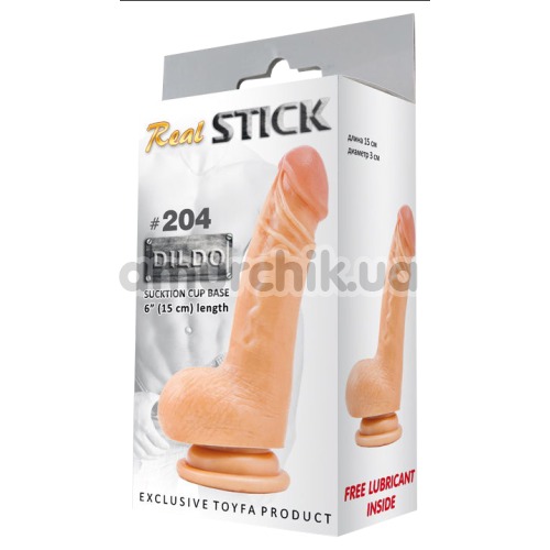 Фаллоимитатор Real Stick Dildo №204, телесный