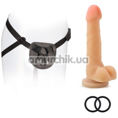 Страпон SX For You Harness Kit With 7 Cock, тілесний - Фото №1