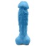 Мыло в виде пениса с присоской Чистий Кайф XL, голубое - Фото №1