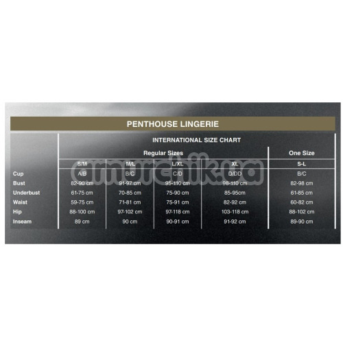 Комплект Penthouse Lingerie Smoking Gun, чорний: топ + колготки