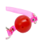 Кляп DS Fetish Neon Ball Gag, розово-красный - Фото №2