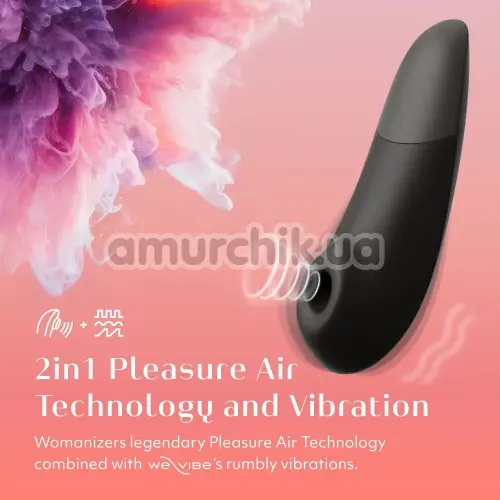 Симулятор орального секса для женщин Womanizer Enhance, черный