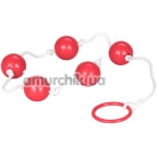 Анальные шарики Medium Anal Beads, красные - Фото №1