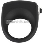 Виброкольцо Black Velvets Silicone Vibrating Cock Ring, черное - Фото №1