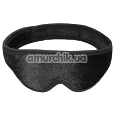 Маска на очі Ouch! Velvet Eye-Mask With Velcro Straps, чорна - Фото №1