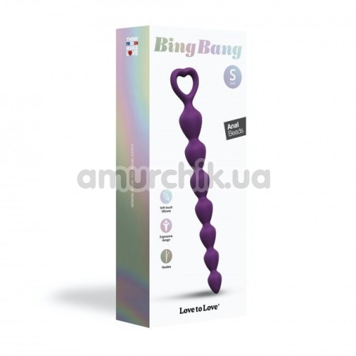 Анальная цепочка Love to Love Bing Bang S, фиолетовая