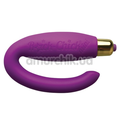Вибратор клиторальный и точки G Rock-Chick Mini, фиолетовый - Фото №1