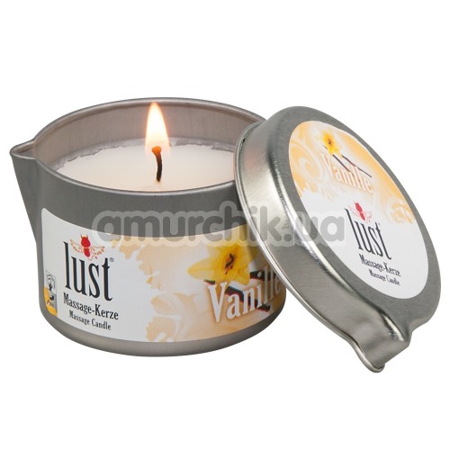 Свічка для масажу Lust Vanille - ваніль, 50 мл