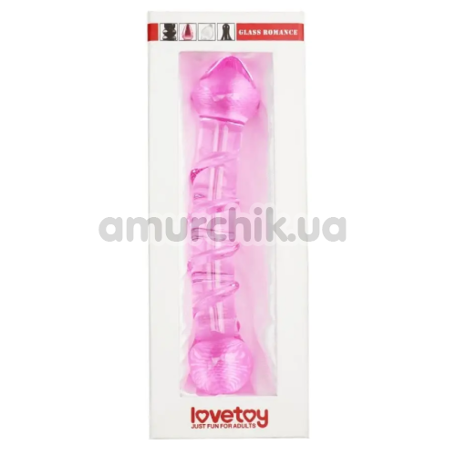 Фаллоимитатор LoveToy Glass Romance GS05, розовый