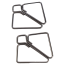 Зажимы для сосков Lockink Minimalism Metal Nipple Clamps, серебряные - Фото №1
