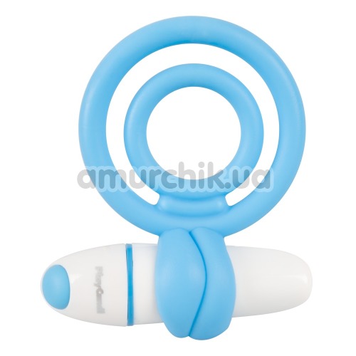 Виброкольцо Play Candi Lollipop, голубое