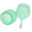 Набор из 2 менструальных чаш Satisfyer Feel Good, светло-зеленый - Фото №5