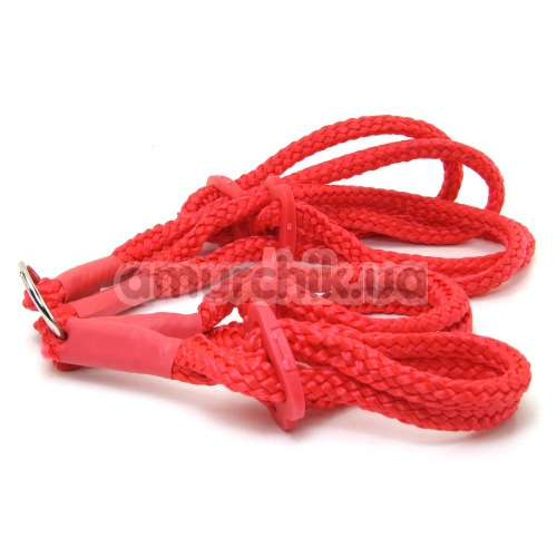Фіксатори для рук і ніг Japanese Silk Rope Hogtie, червоні