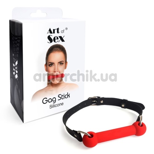 Кляп Art of Sex Gag Stick Silicone, червоний